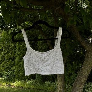 Wilfred Floral Cropped Tank Top